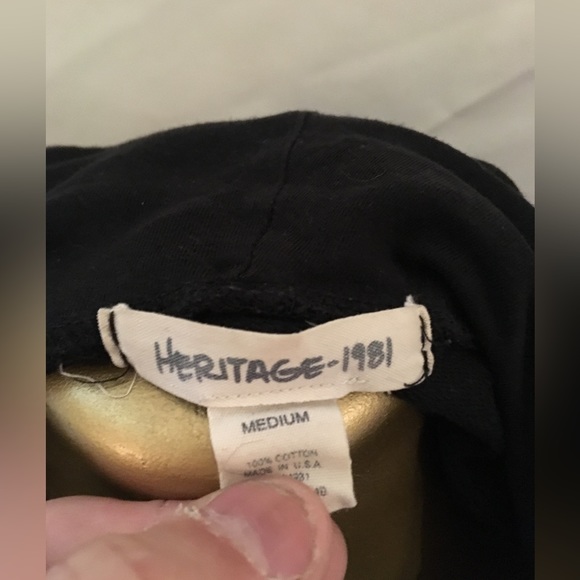 Heritage 1981 zipper hoodie with black and white dollar signs - Picture 8 of 11